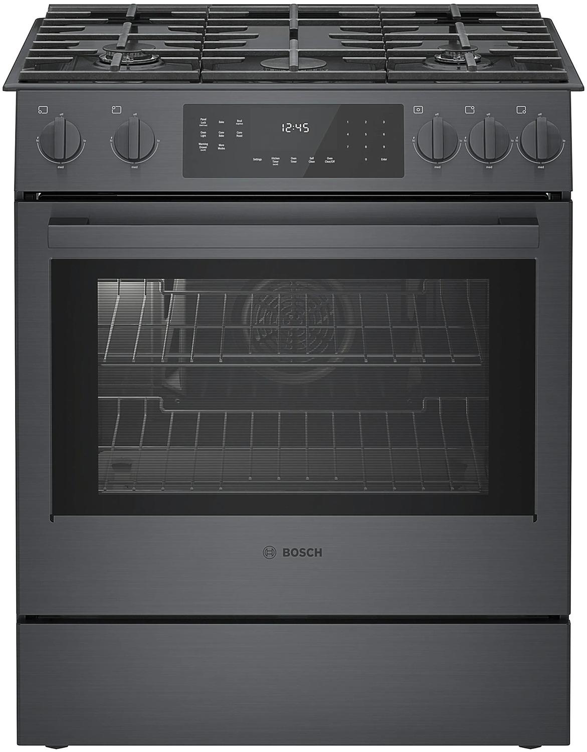 800 Series Gas Slide-in Range 30" Black - (HGI8046UC)