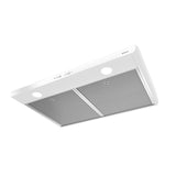 Broan 30-Inch 300 Max Blower CFM 5.0 Sones White Range Hood - (BKSH130WW)