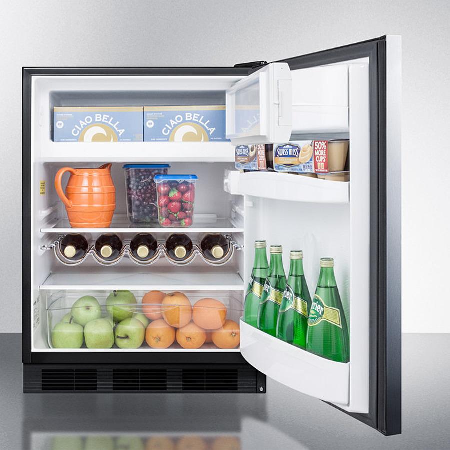 24" Wide Refrigerator-freezer - (CT663BKSSHH)