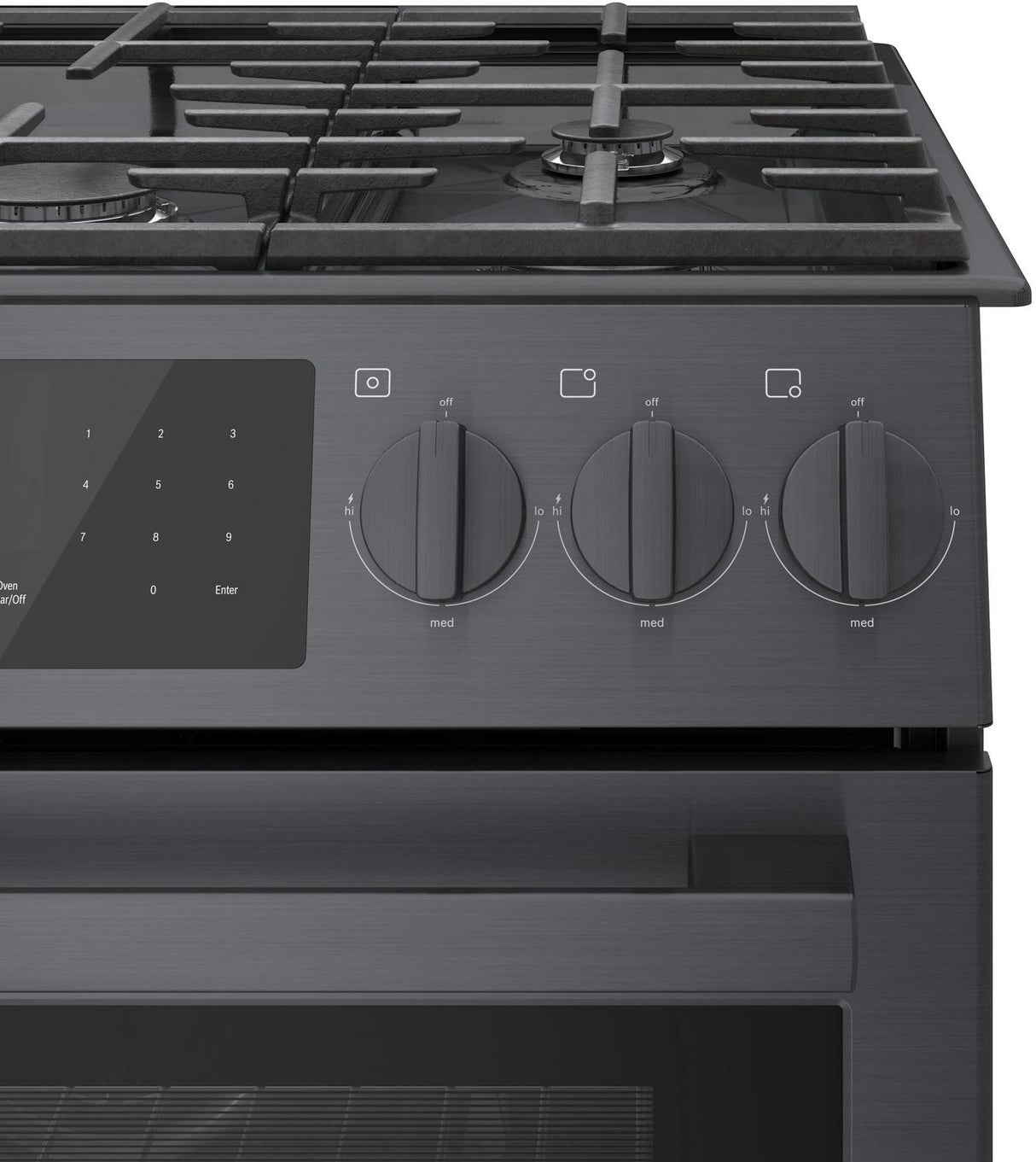 800 Series Gas Slide-in Range 30" Black - (HGI8046UC)