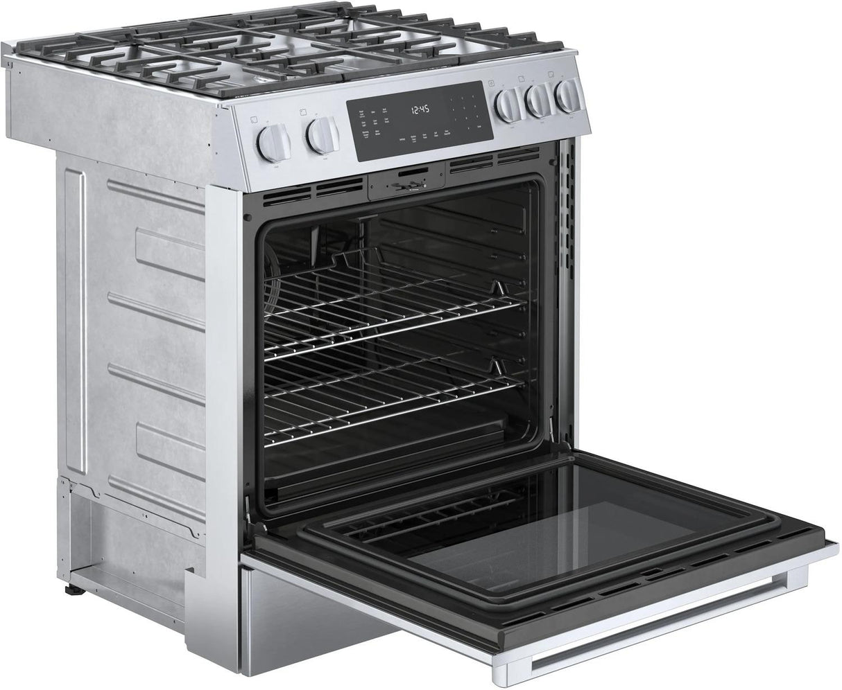 800 Series Gas Slide-in Range 30" Stainless Steel - (HGI8056UC)