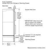 800 Series Double Wall Oven 30" - (HBL8642UC)