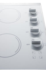 24" Wide 230v 4-burner Radiant Cooktop - (CRS426WH)