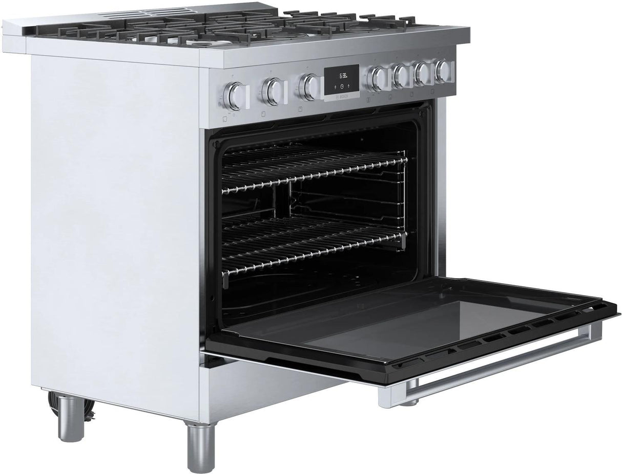 800 Series Gas Freestanding Range 36" Stainless Steel - (HGS8655UC)