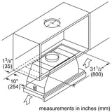 500 Series, 36" Pull-out Hood S/S - (HUI56551UC)