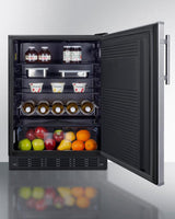 24" Wide All-refrigerator, ADA Compliant - (FF708BLSSADA)