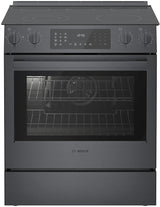 800 Series Electric Slide-in Range 30" Black Stainless Steel - (HEI8046U)