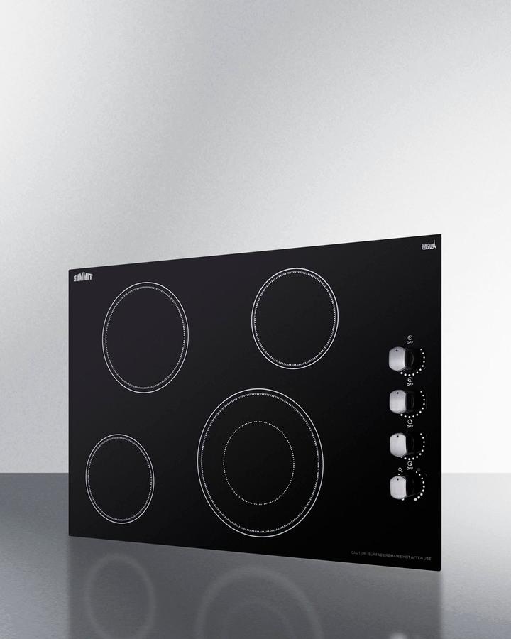 30" Wide 208-240v 4-burner Radiant Cooktop - (CR4B30MB)