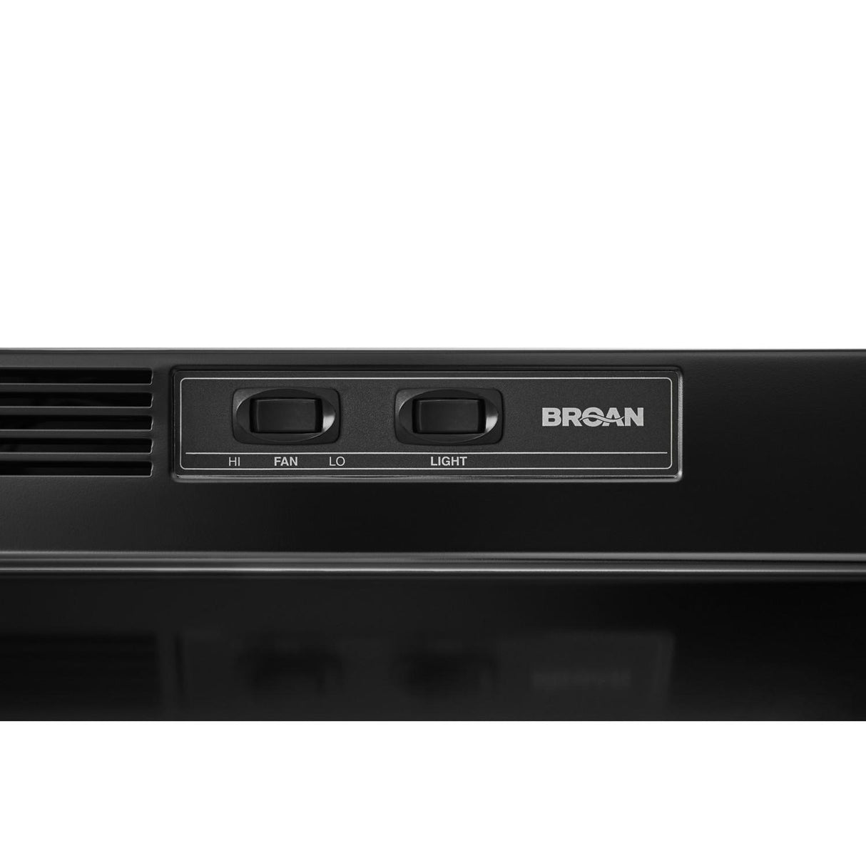 Broan(R) 30-Inch Ductless Under-Cabinet Range Hood w/ Easy Install System, Black - (BUEZ130BL)