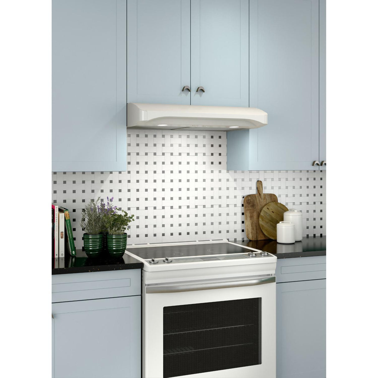 Broan(R) Elite 36-Inch Convertible Under-Cabinet Range Hood, White - (ALT136WW)