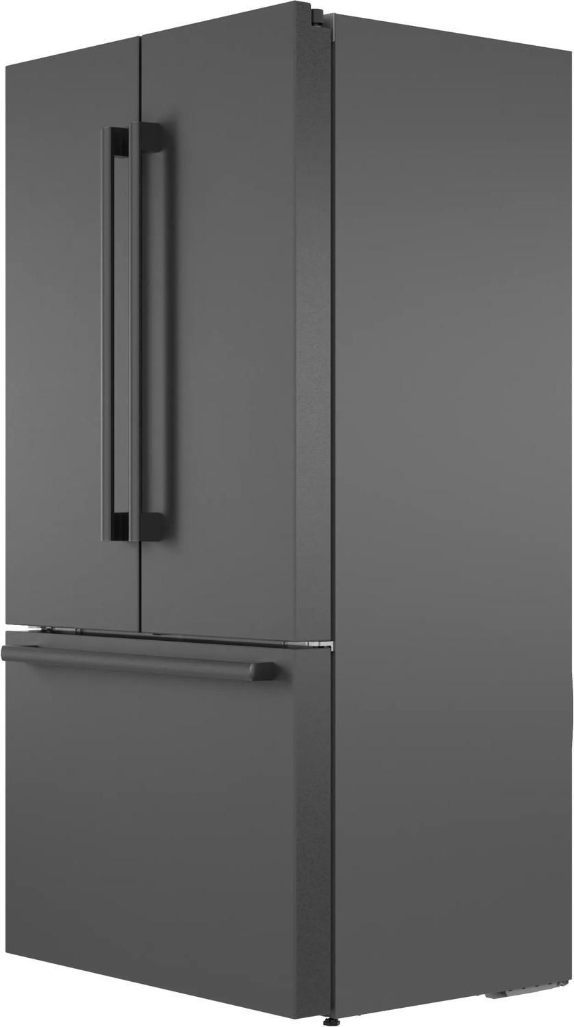 800 Series French Door Bottom Mount Refrigerator 36" Black Stainless Steel - (B36CT80SNB)