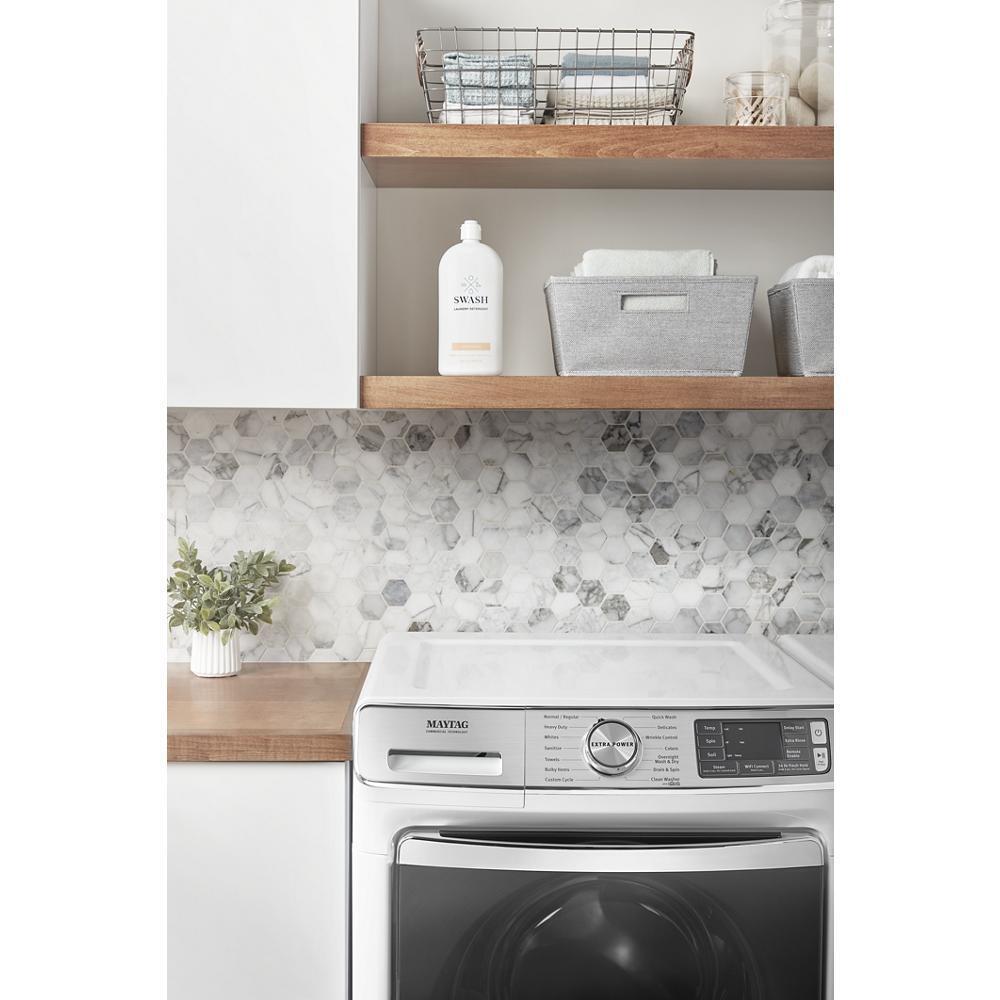 Smart Front Load Electric Dryer with Extra Power and Advanced Moisture Sensing Plus - 7.3 cu. ft. - (MED8630HW)