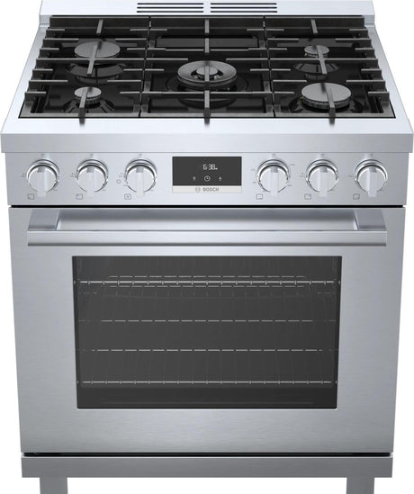 800 Series Dual Fuel Freestanding Range 30" Stainless Steel - (HDS8055U)