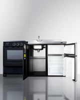 63" Wide All-in-one Kitchenette With Electric Range - (ACK63ELSTB)