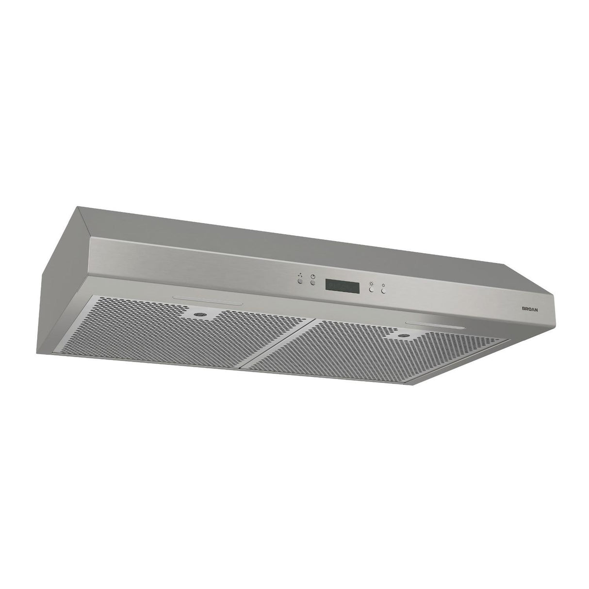 Broan(R) Glacier 42-inch Under-Cabinet Range Hood, 450 Max Blower CFM, Black - (BCDJ142SS)