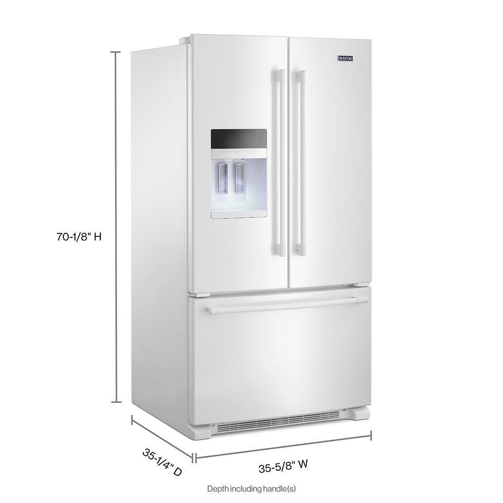 36- Inch Wide French Door Refrigerator with PowerCold(R) Feature - 25 Cu. Ft. - (MFI2570FEW)