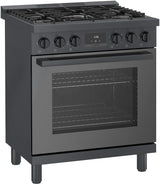 800 Series Gas Freestanding Range 30" Black Stainless Steel - (HGS8045UC)