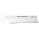 Broan(R) 21-Inch Ductless Under-Cabinet Range Hood w/ Easy Install System, White - (BUEZ121WW)