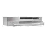 Broan(R) 42-Inch Convertible Under-Cabinet Range Hood, 230 Max Blower CFM, Stainless Steel - (F404204)