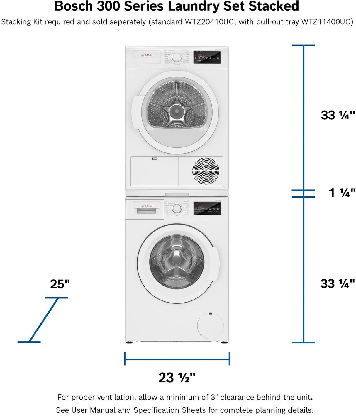 300 Series Compact Condensation Dryer - (WTG86403UC)