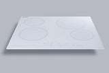 24" Wide 230v 4-burner Radiant Cooktop - (CR4B23T6W)