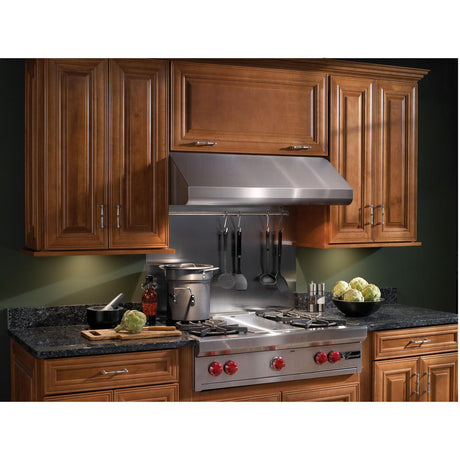 Broan(R) Elite E64000 Series 42-Inch Pro-Style Under-Cabinet Range Hood 650 Max Blower CFM, Stainless Steel - (E6442SS)