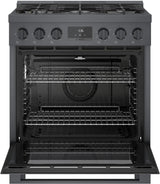 800 Series Gas Freestanding Range 30" Black Stainless Steel - (HGS8045UC)