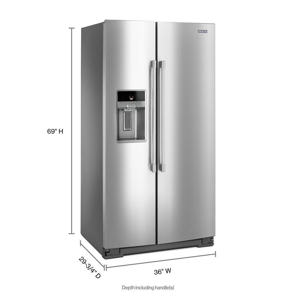 36- Inch Wide Counter Depth Side-by-Side Refrigerator- 21 Cu. Ft. - (MSC21C6MFZ)