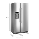 36- Inch Wide Counter Depth Side-by-Side Refrigerator- 21 Cu. Ft. - (MSC21C6MFZ)