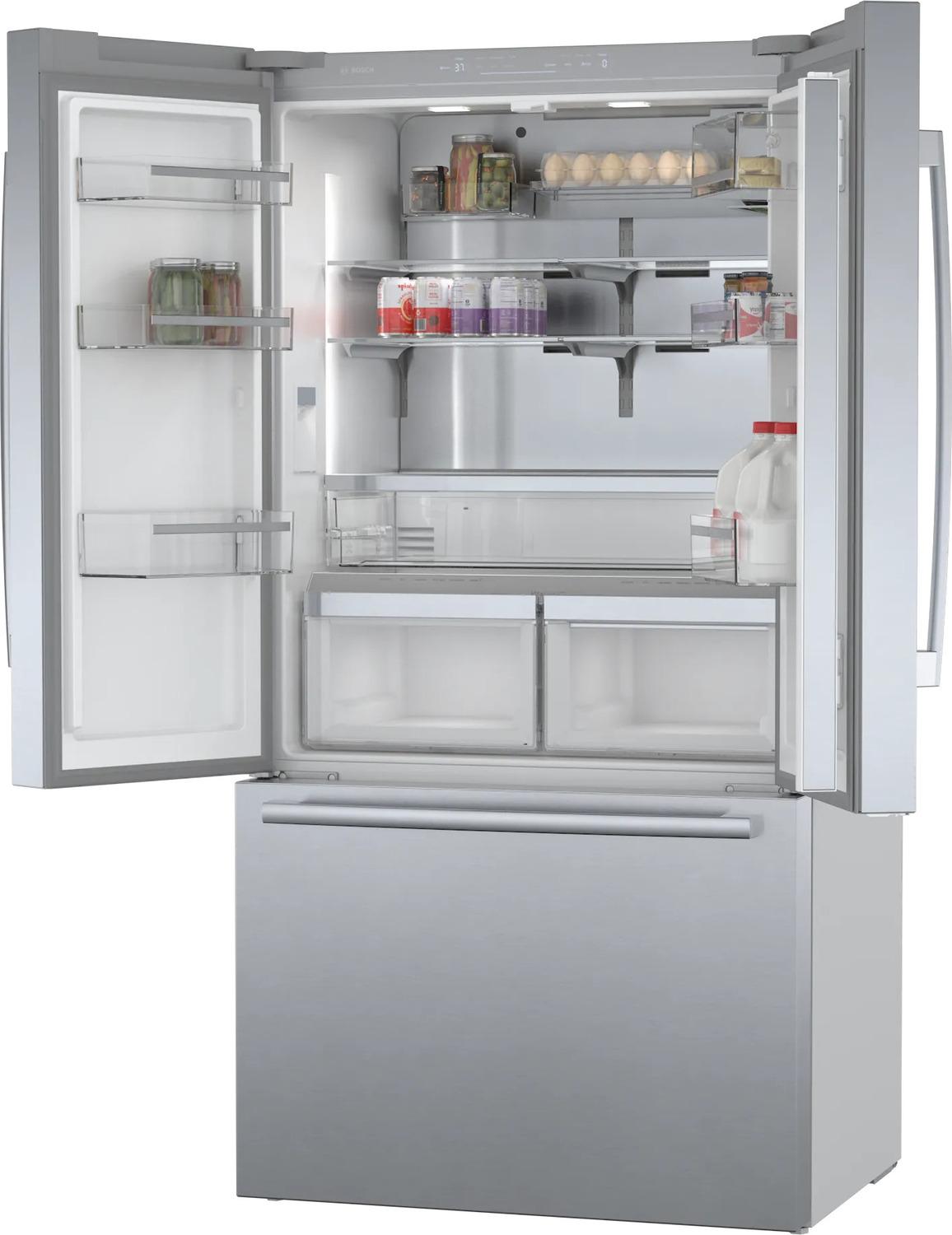 800 Series French Door Bottom Mount Refrigerator 36" Stainless steel (with anti-fingerprint) - (B36CT80SNS)