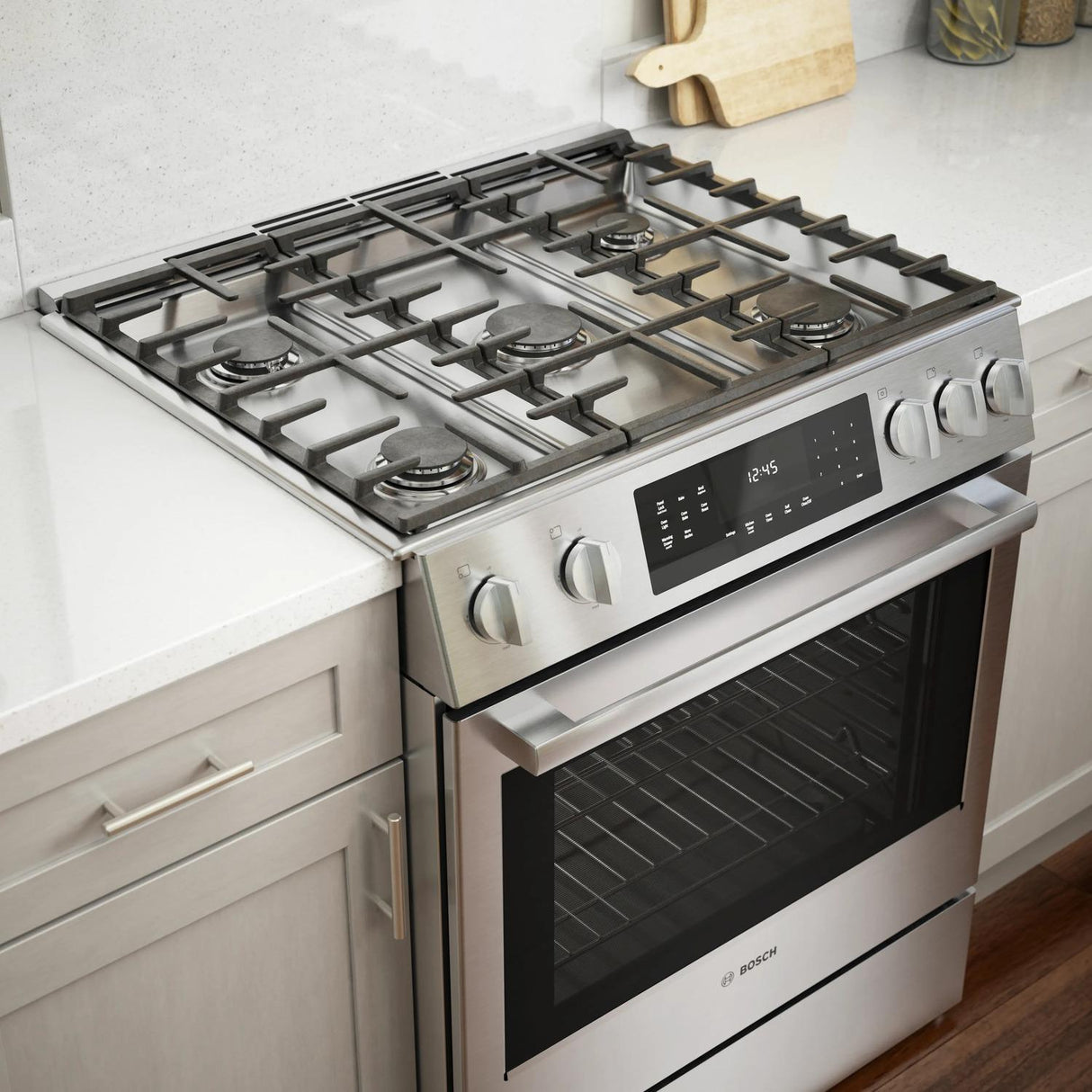 800 Series Gas Slide-in Range 30" Stainless Steel - (HGI8056UC)