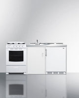 72" Wide All-in-one Kitchenette With Gas Range - (ACK72GASW)