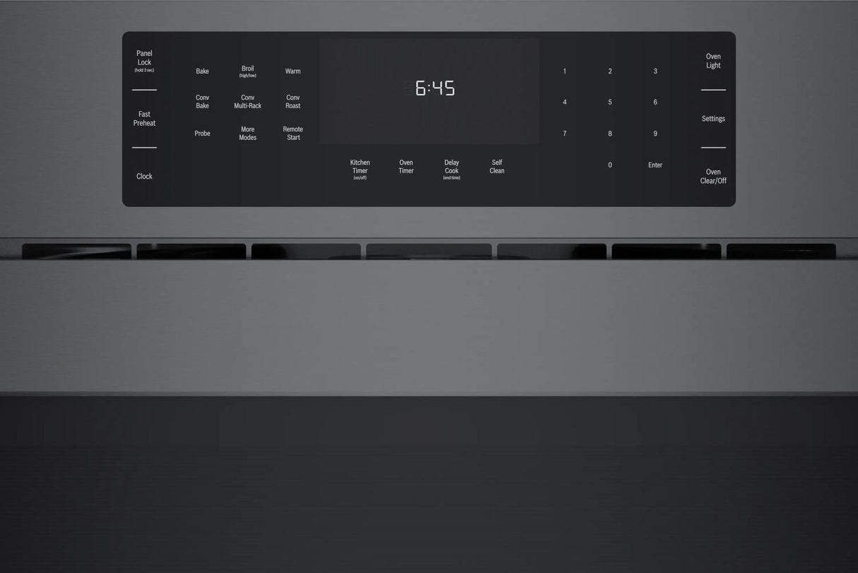 800 Series Single Wall Oven 30" Left SideOpening Door, Black Stainless Steel - (HBL8444LUC)