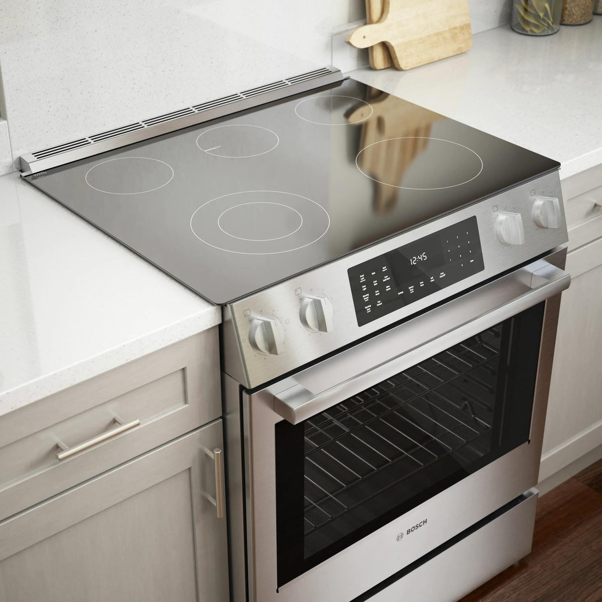 800 Series Electric Slide-in Range 30" Stainless Steel - (HEI8056U)