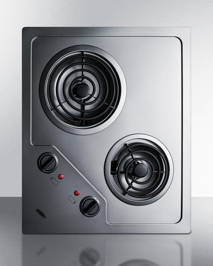 21" Wide 115v 2-burner Coil Cooktop - (CR2B122)