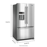 36- Inch Wide French Door Refrigerator with PowerCold(R) Feature - 25 Cu. Ft. - (MFI2570FEZ)