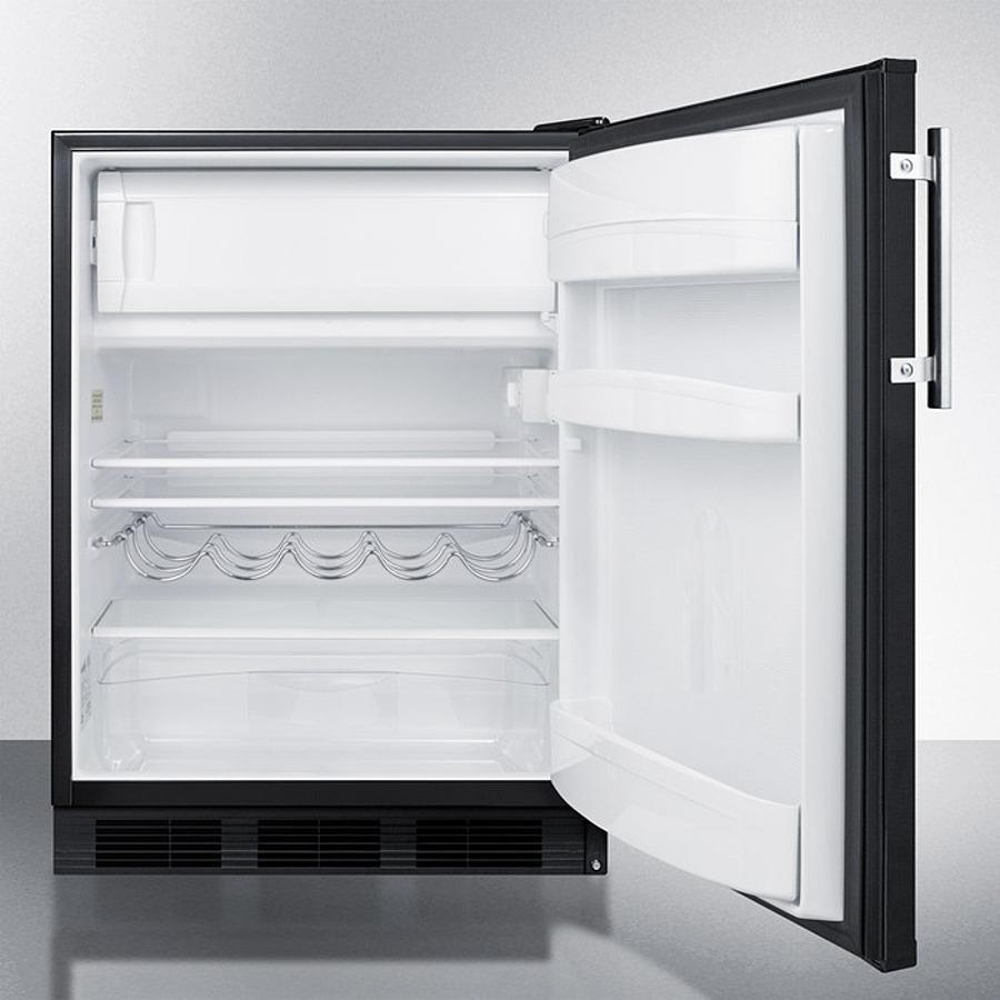 24" Wide Refrigerator-freezer, ADA Compliant - (CT663BKADA)