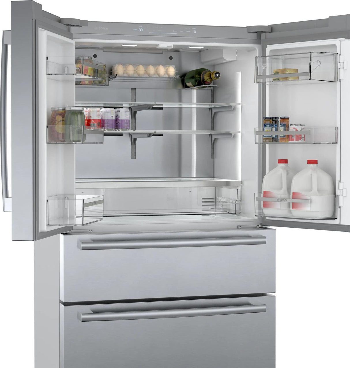 800 Series French Door Bottom Mount Refrigerator 36" Stainless steel (with anti-fingerprint) - (B36CL80SNS)