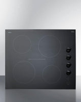 24" Wide 230v 4-burner Radiant Cooktop - (CR4B242BK)