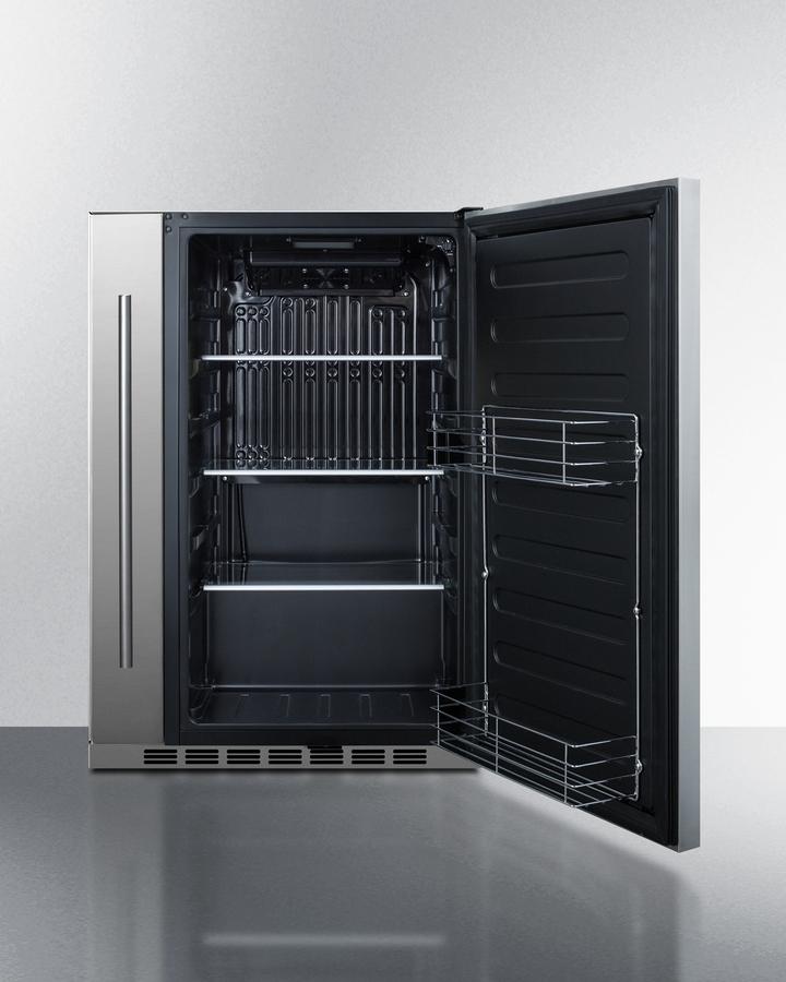 Shallow Depth 24" Wide Built-in All-refrigerator With Slide-out Storage Compartment - (FF19524)