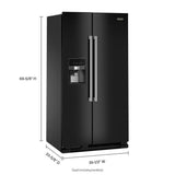 36-Inch Wide Side-by-Side Refrigerator - 25 Cu. Ft. - (MRSF4036PB)