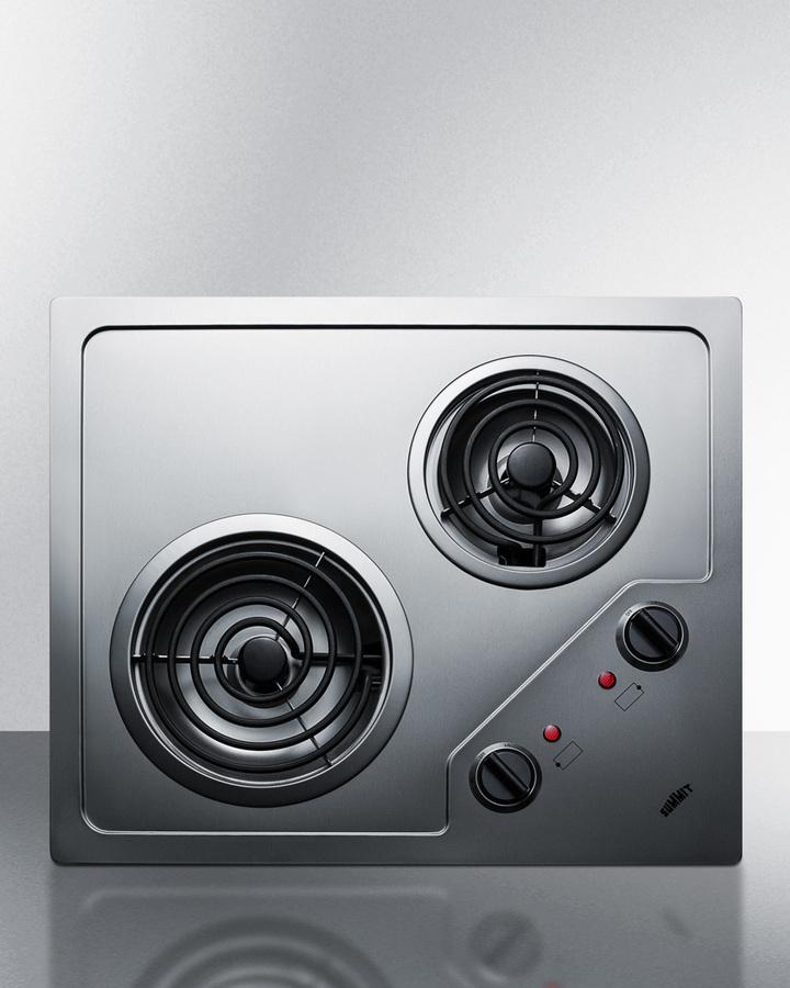 21" Wide 115v 2-burner Coil Cooktop - (CR2B122)