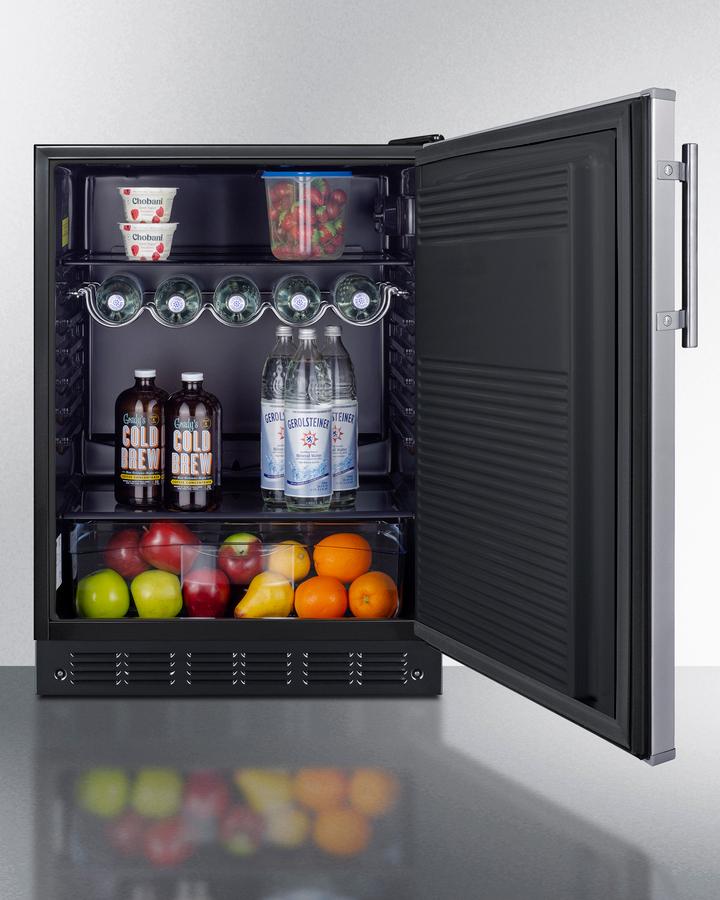 24" Wide All-refrigerator, ADA Compliant - (FF708BLSSADA)