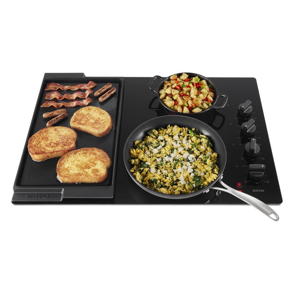 30-Inch Electric Cooktop with Reversible Grill and Griddle - (MEC8830HB)