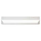 Broan(R) 30-Inch Ducted Under-Cabinet Range Hood w/ Easy Install System, 210 Max Blower CFM, White - (BUEZ030WW)