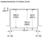 500 Series French Door Bottom Mount Refrigerator 36" Stainless steel (with anti-fingerprint), Black Stainless Steel - (B36FD50SNB)