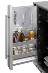 Shallow Depth 24" Wide Built-in All-refrigerator With Slide-out Storage Compartment - (FF19524)