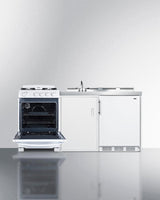 72" Wide All-in-one Kitchenette With Gas Range - (ACK72GASW)