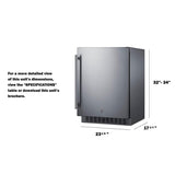 24" Wide Built-in All-refrigerator, ADA Compliant - (ASDS2413CSS)