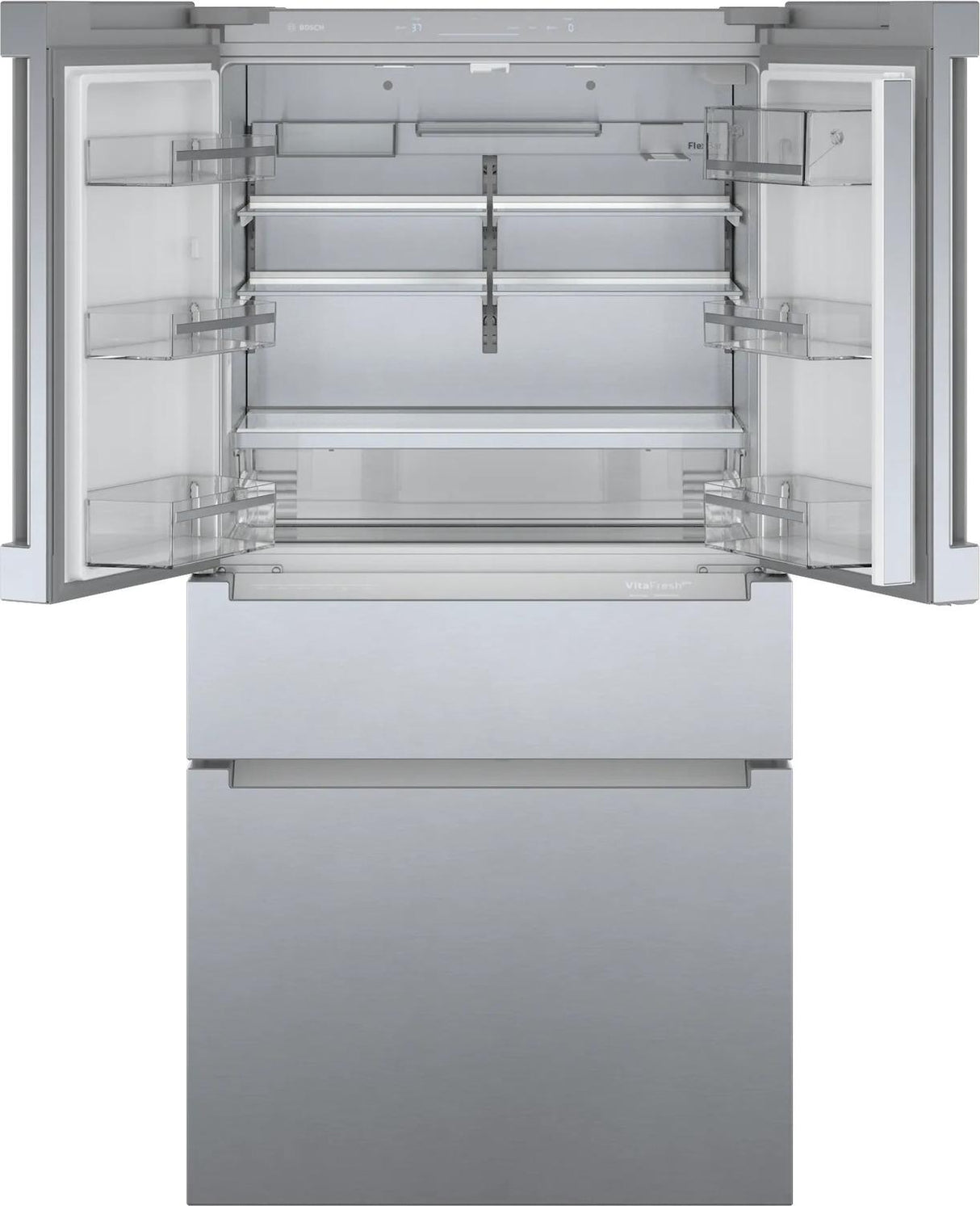 800 Series French Door Bottom Mount Refrigerator 36" Stainless steel (with anti-fingerprint) - (B36CL80ENS)